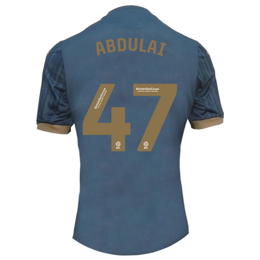 Mujer Camiseta Azeem Abdulai #47 Verde Azulado Oscuro 2ª Equipación 2023/24 La Camisa Argentina