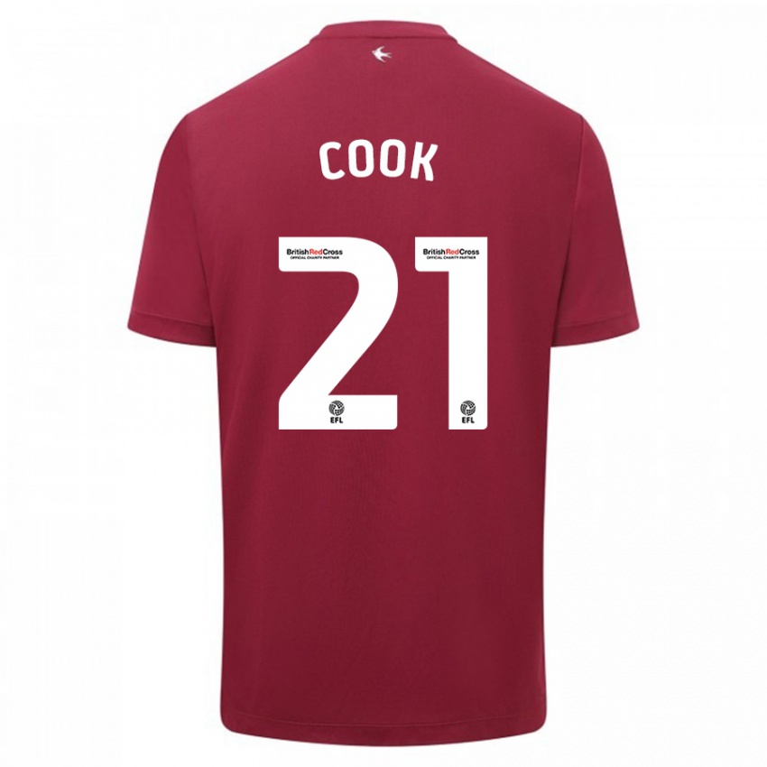 Mujer Camiseta Mikayla Cook #21 Rojo 2ª Equipación 2023/24 La Camisa Argentina