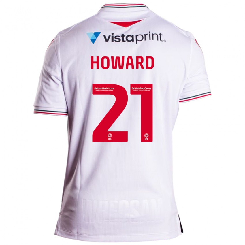 Mujer Camiseta Mark Howard #21 Blanco 2ª Equipación 2023/24 La Camisa Argentina