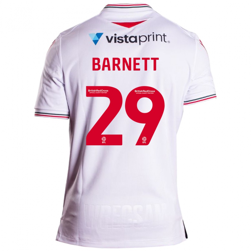 Mujer Camiseta Ryan Barnett #29 Blanco 2ª Equipación 2023/24 La Camisa Argentina