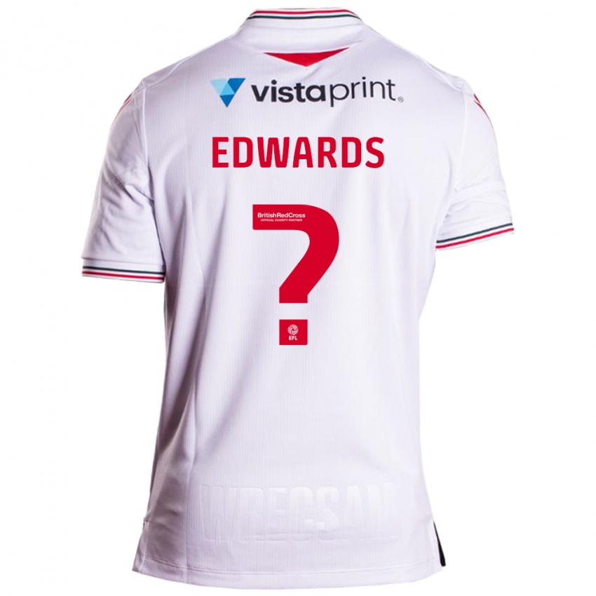 Mujer Camiseta Callum Edwards #0 Blanco 2ª Equipación 2023/24 La Camisa Argentina