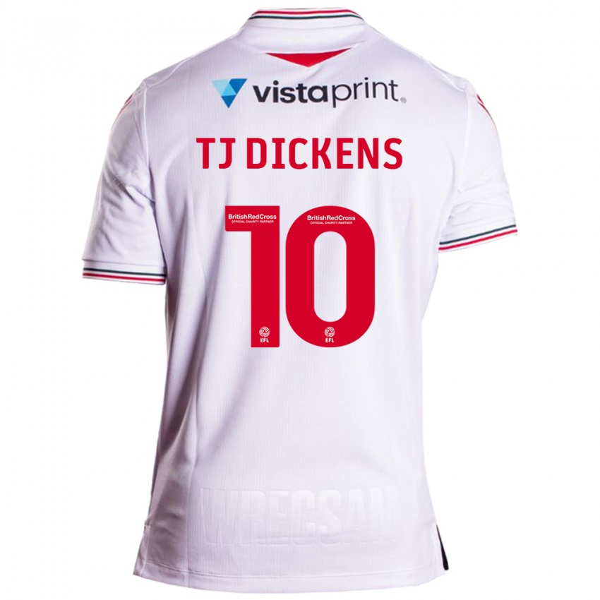 Mujer Camiseta Tonicha Tj Dickens #10 Blanco 2ª Equipación 2023/24 La Camisa Argentina