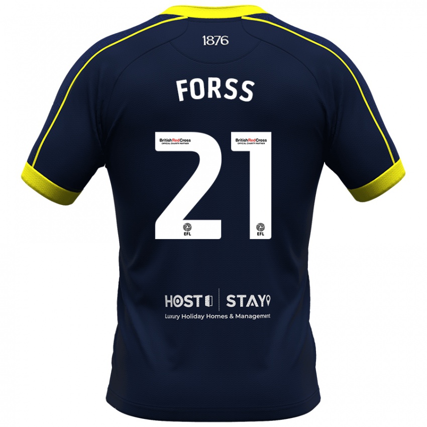 Mujer Camiseta Marcus Forss #21 Armada 2ª Equipación 2023/24 La Camisa Argentina