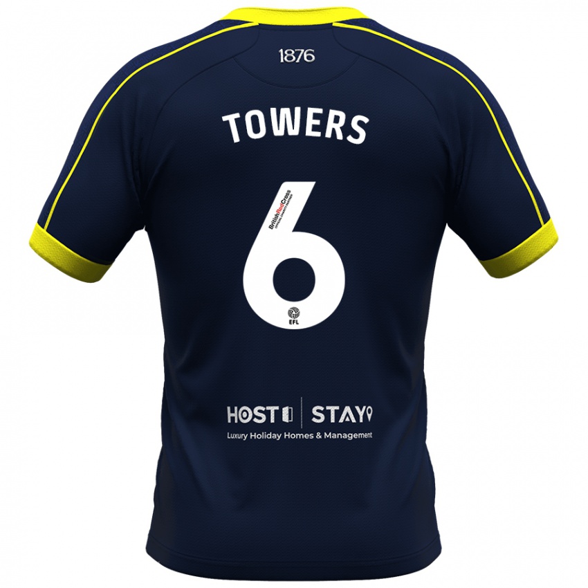 Mujer Camiseta Abby Towers #6 Armada 2ª Equipación 2023/24 La Camisa Argentina