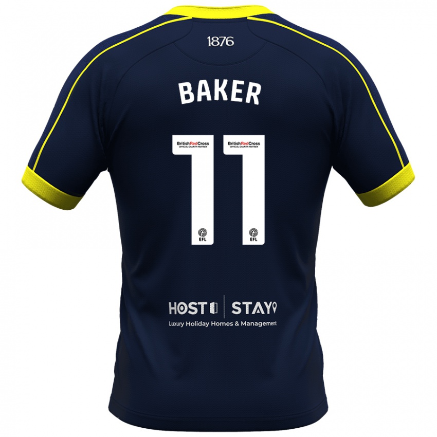 Mujer Camiseta Ella Baker #11 Armada 2ª Equipación 2023/24 La Camisa Argentina