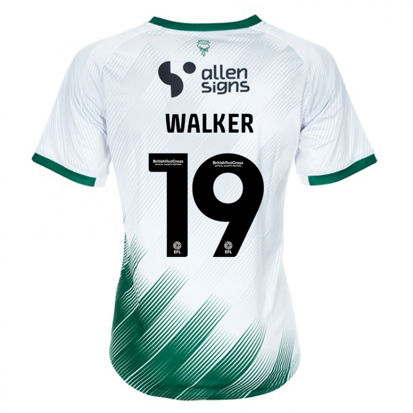 Mujer Camiseta Tyler Walker #19 Blanco 2ª Equipación 2023/24 La Camisa Argentina