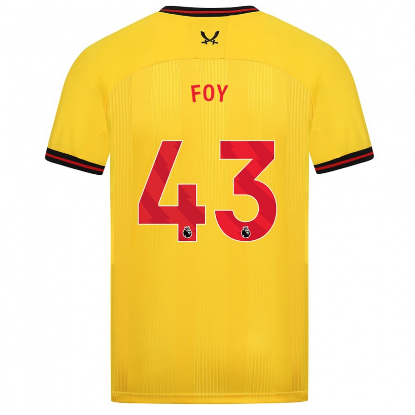 Mujer Camiseta Gus Foy #43 Amarillo 2ª Equipación 2023/24 La Camisa Argentina