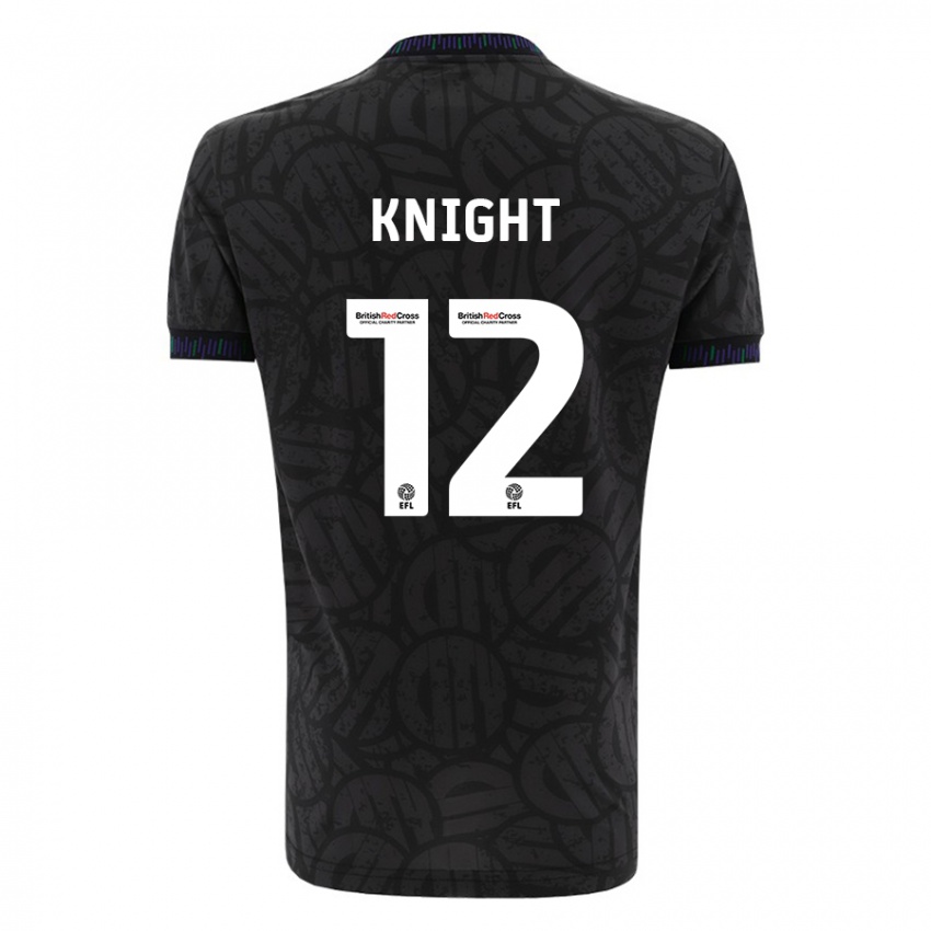 Mujer Camiseta Jason Knight #12 Negro 2ª Equipación 2023/24 La Camisa Argentina