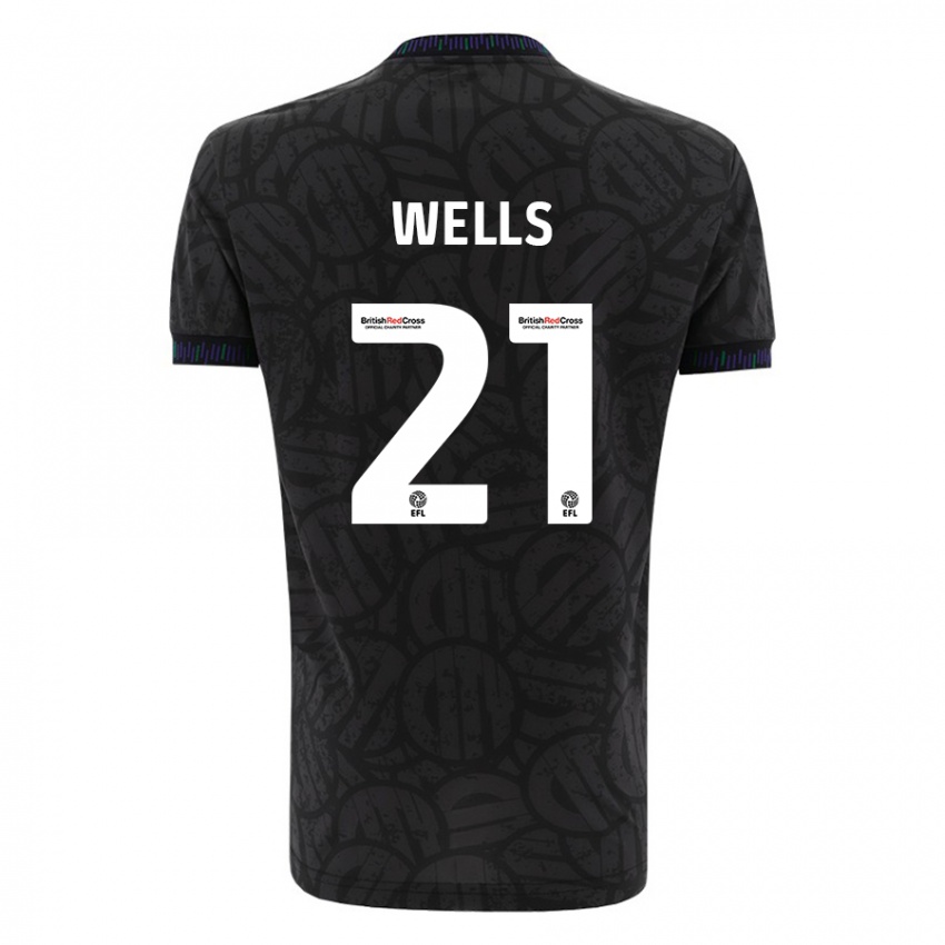 Mujer Camiseta Nahki Wells #21 Negro 2ª Equipación 2023/24 La Camisa Argentina