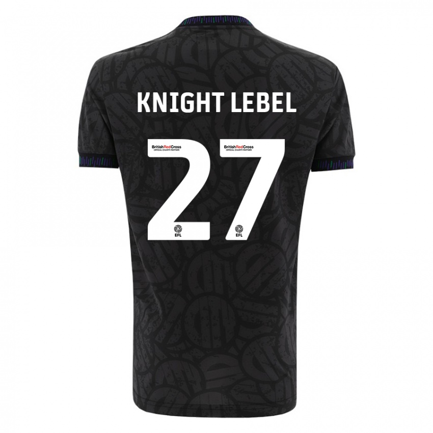 Mujer Camiseta Jamie Knight-Lebel #27 Negro 2ª Equipación 2023/24 La Camisa Argentina