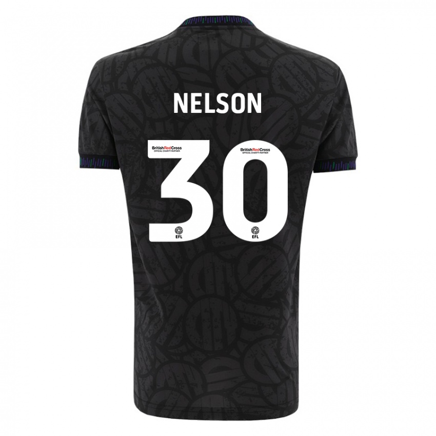 Mujer Camiseta Raekwon Nelson #30 Negro 2ª Equipación 2023/24 La Camisa Argentina