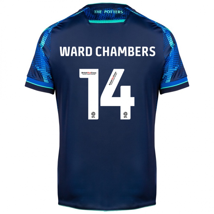 Mujer Camiseta Courtnay Ward-Chambers #14 Armada 2ª Equipación 2023/24 La Camisa Argentina