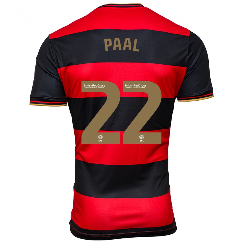 Mujer Camiseta Kenneth Paal #22 Negro Rojo 2ª Equipación 2023/24 La Camisa Argentina