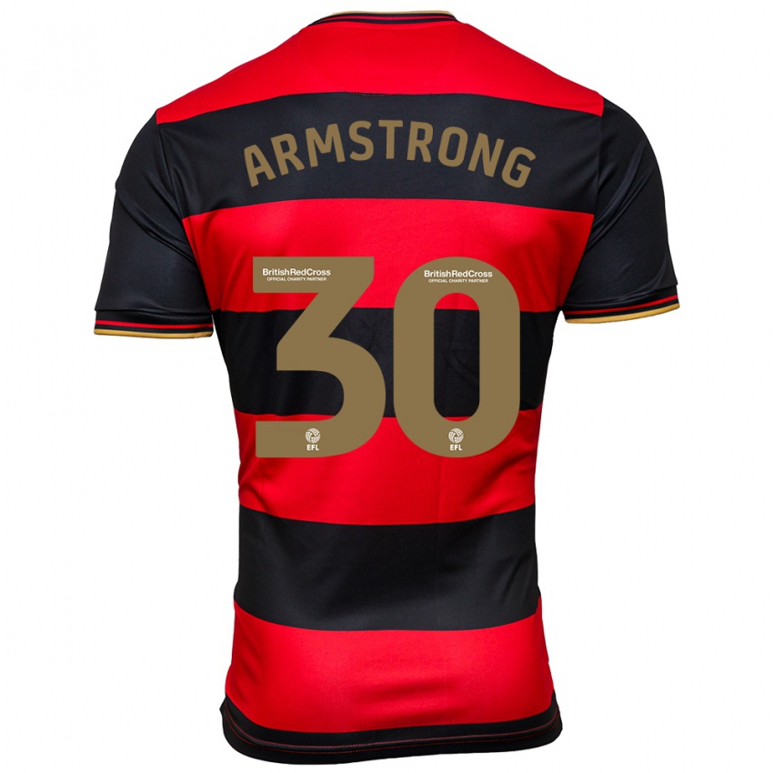 Mujer Camiseta Sinclair Armstrong #30 Negro Rojo 2ª Equipación 2023/24 La Camisa Argentina