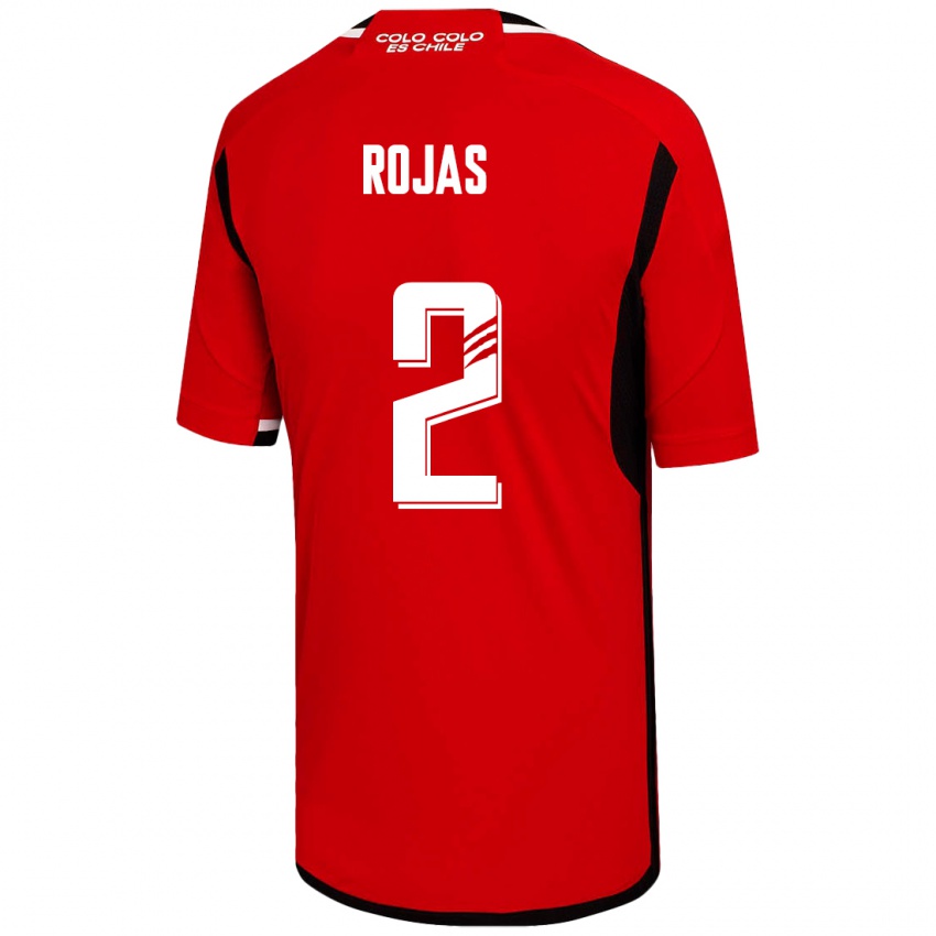 Mujer Camiseta Jeyson Rojas #2 Rojo 2ª Equipación 2023/24 La Camisa Argentina