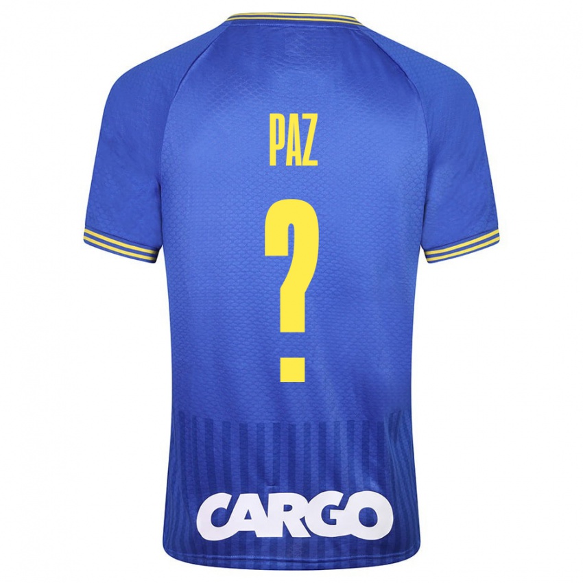 Mujer Camiseta Jonathan Paz #0 Azul 2ª Equipación 2023/24 La Camisa Argentina