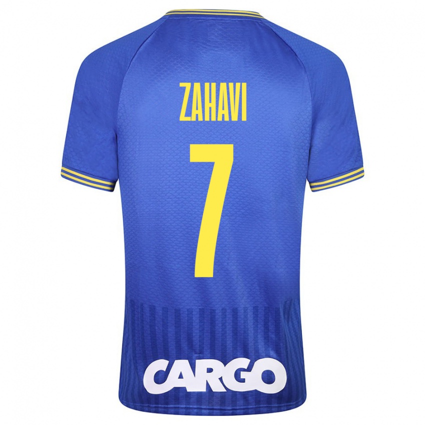 Mujer Camiseta Eran Zahavi #7 Azul 2ª Equipación 2023/24 La Camisa Argentina