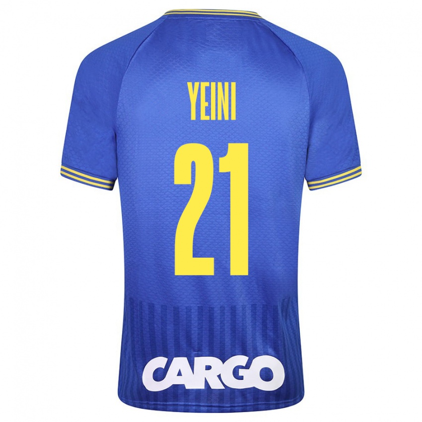 Mujer Camiseta Sheran Yeini #21 Azul 2ª Equipación 2023/24 La Camisa Argentina