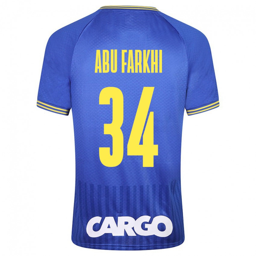 Mujer Camiseta Sayed Abu Farkhi #34 Azul 2ª Equipación 2023/24 La Camisa Argentina
