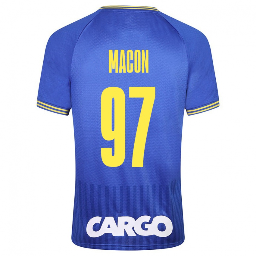 Mujer Camiseta Yvann Maçon #97 Azul 2ª Equipación 2023/24 La Camisa Argentina