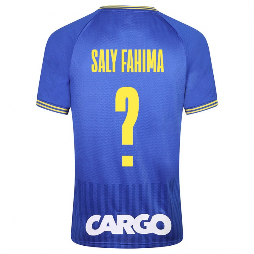 Mujer Camiseta Israel Saly Fahima #0 Azul 2ª Equipación 2023/24 La Camisa Argentina