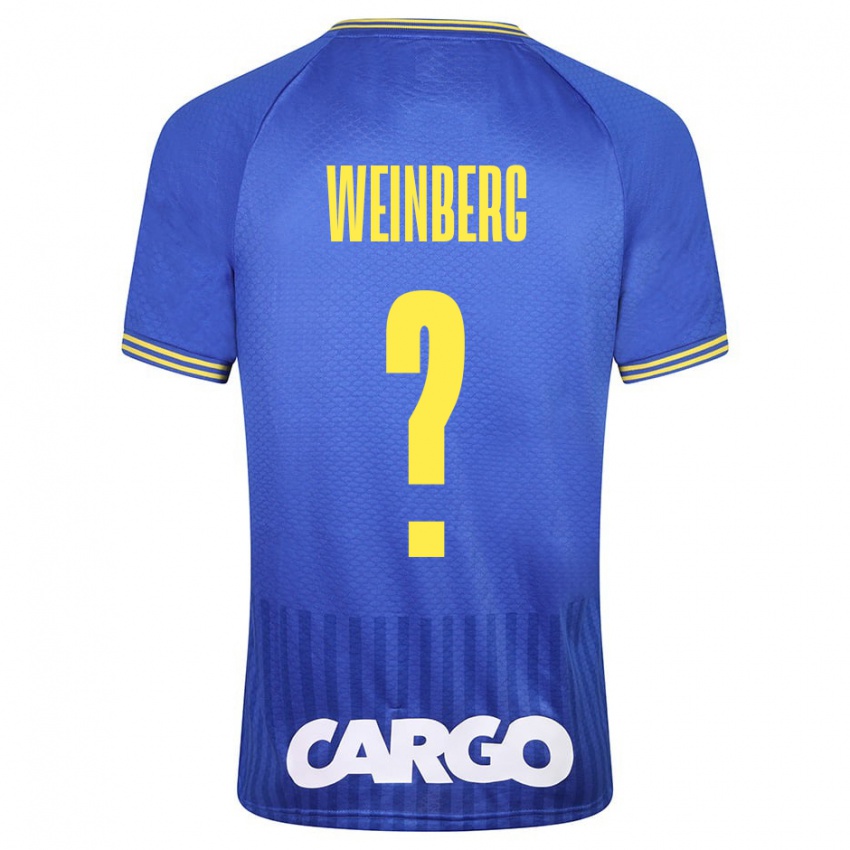 Mujer Camiseta Idan Weinberg #0 Azul 2ª Equipación 2023/24 La Camisa Argentina