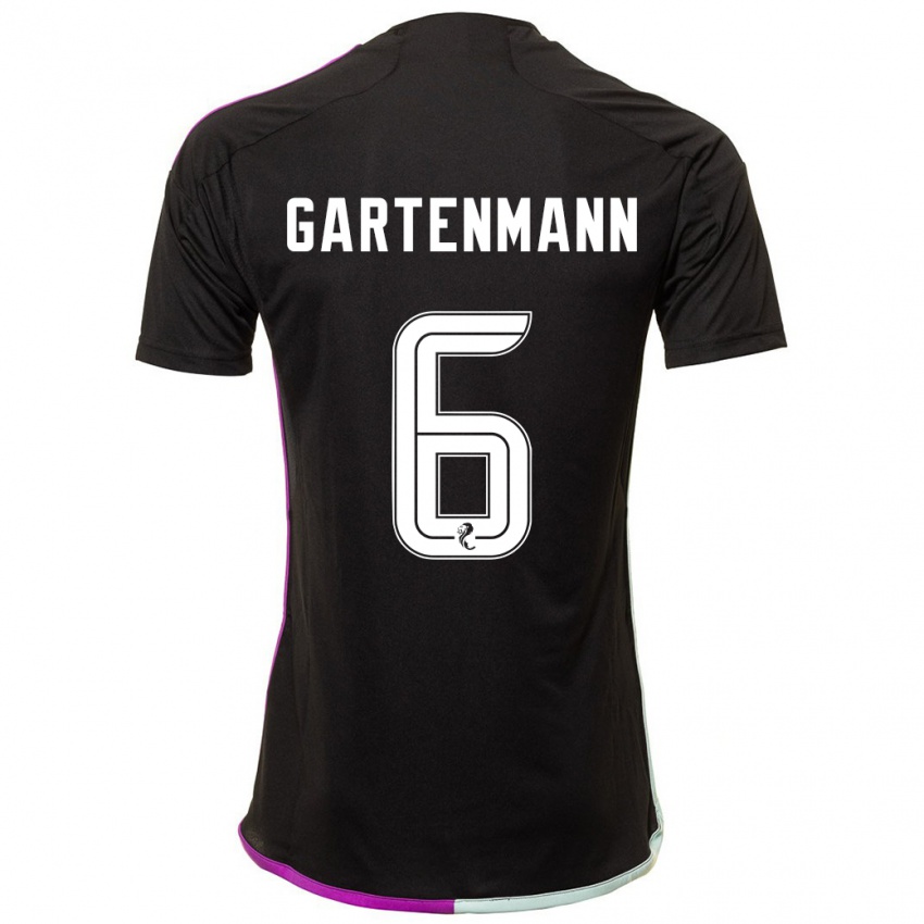 Mujer Camiseta Stefan Gartenmann #6 Negro 2ª Equipación 2023/24 La Camisa Argentina