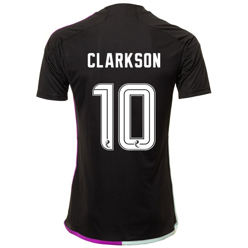 Mujer Camiseta Leighton Clarkson #10 Negro 2ª Equipación 2023/24 La Camisa Argentina