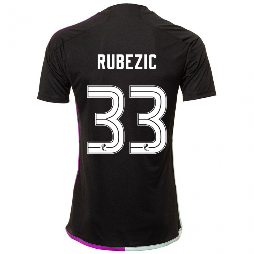 Mujer Camiseta Slobodan Rubezic #33 Negro 2ª Equipación 2023/24 La Camisa Argentina