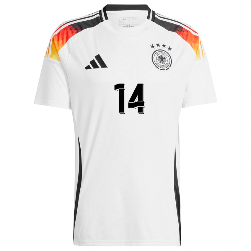 Niño Camiseta Alemania Marton Dardai #14 Blanco 1ª Equipación 24-26 La Camisa Argentina