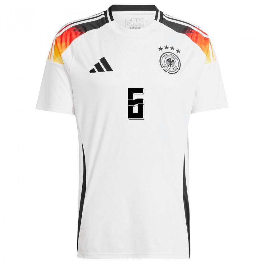 Niño Camiseta Alemania Tom Kraub #6 Blanco 1ª Equipación 24-26 La Camisa Argentina