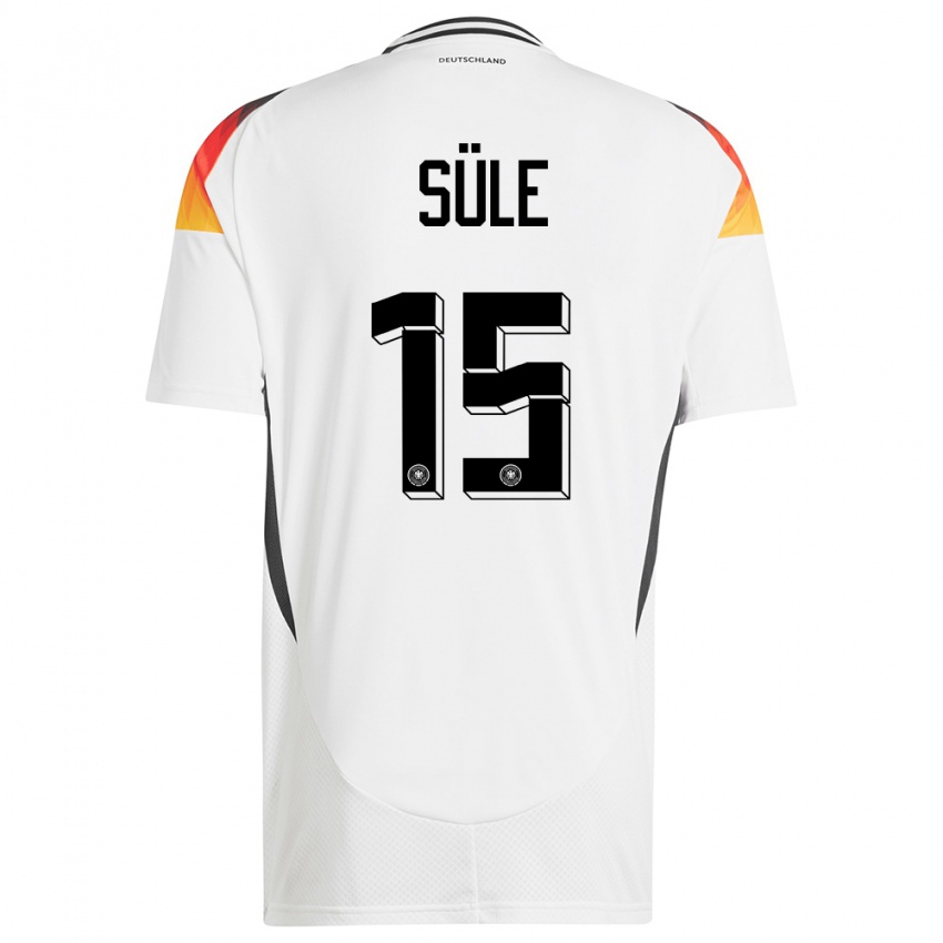 Niño Camiseta Alemania Niklas Sule #15 Blanco 1ª Equipación 24-26 La Camisa Argentina