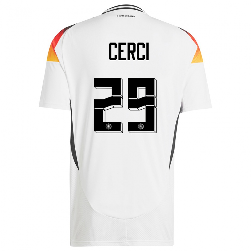 Niño Camiseta Alemania Selina Cerci #29 Blanco 1ª Equipación 24-26 La Camisa Argentina