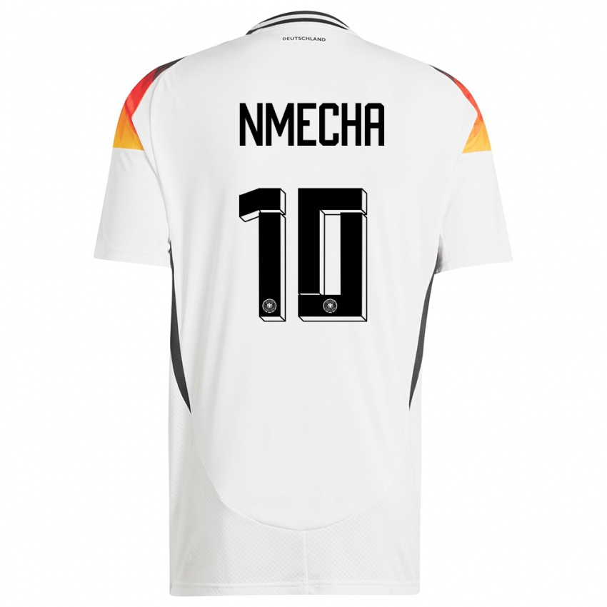 Niño Camiseta Alemania Felix Nmecha #10 Blanco 1ª Equipación 24-26 La Camisa Argentina