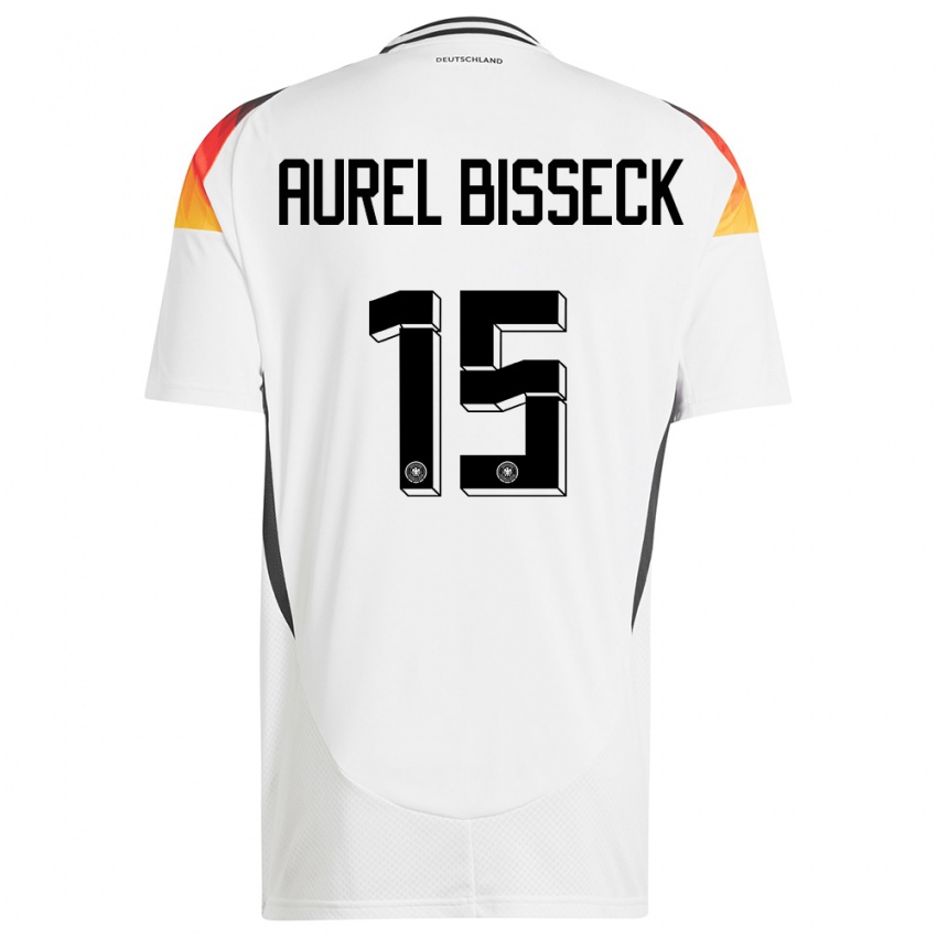 Niño Camiseta Alemania Yann Aurel Bisseck #15 Blanco 1ª Equipación 24-26 La Camisa Argentina