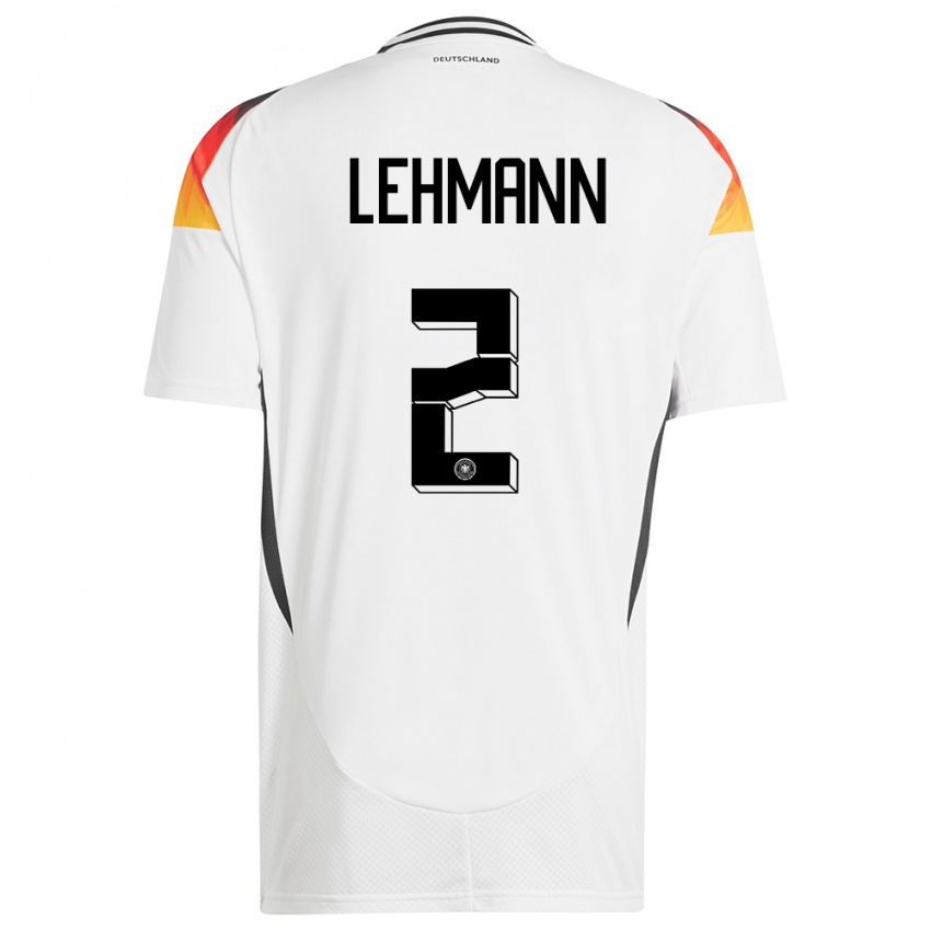 Niño Camiseta Alemania Paul Lehmann #2 Blanco 1ª Equipación 24-26 La Camisa Argentina