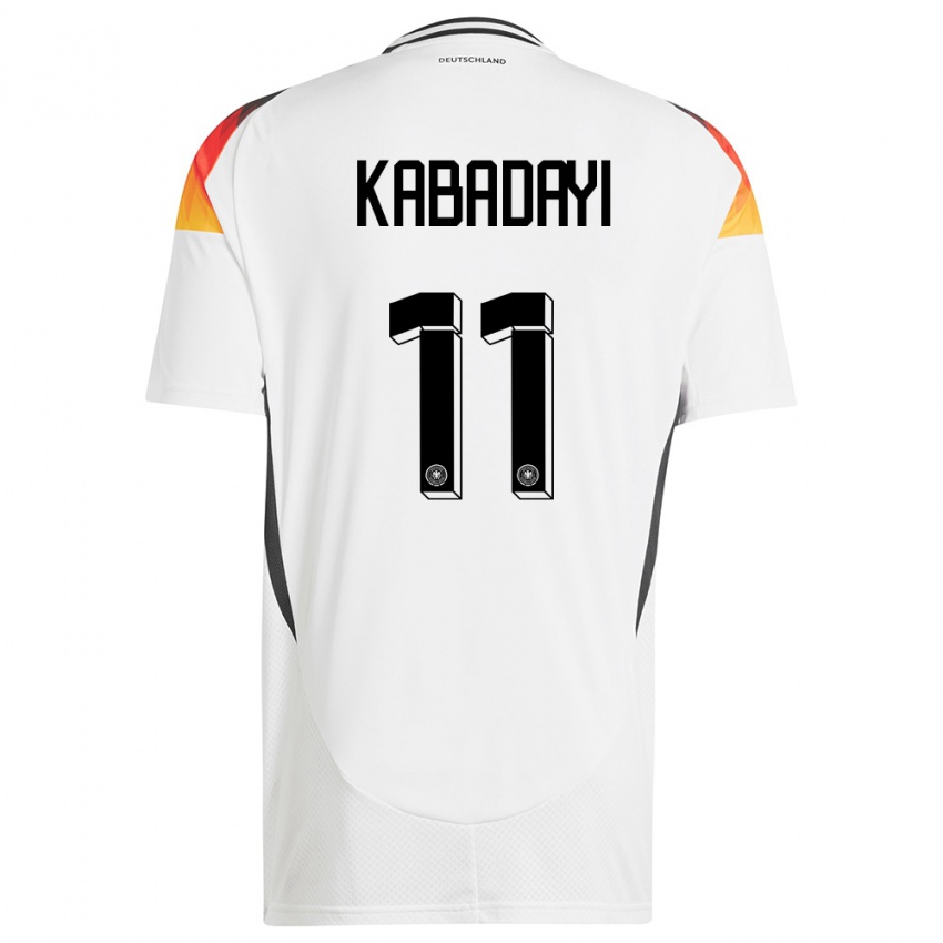 Niño Camiseta Alemania Yusuf Kabadayi #11 Blanco 1ª Equipación 24-26 La Camisa Argentina