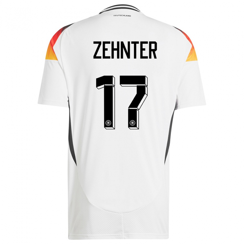 Niño Camiseta Alemania Aaron Zehnter #17 Blanco 1ª Equipación 24-26 La Camisa Argentina