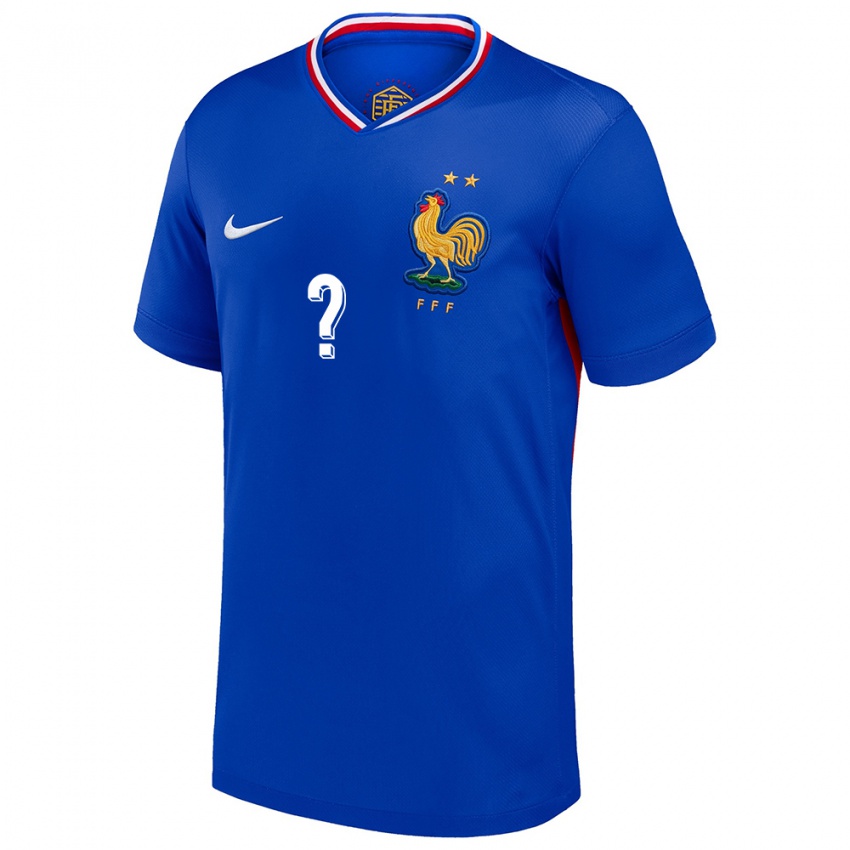 Niño Camiseta Francia Su Nombre #0 Azul 1ª Equipación 24-26 La Camisa Argentina