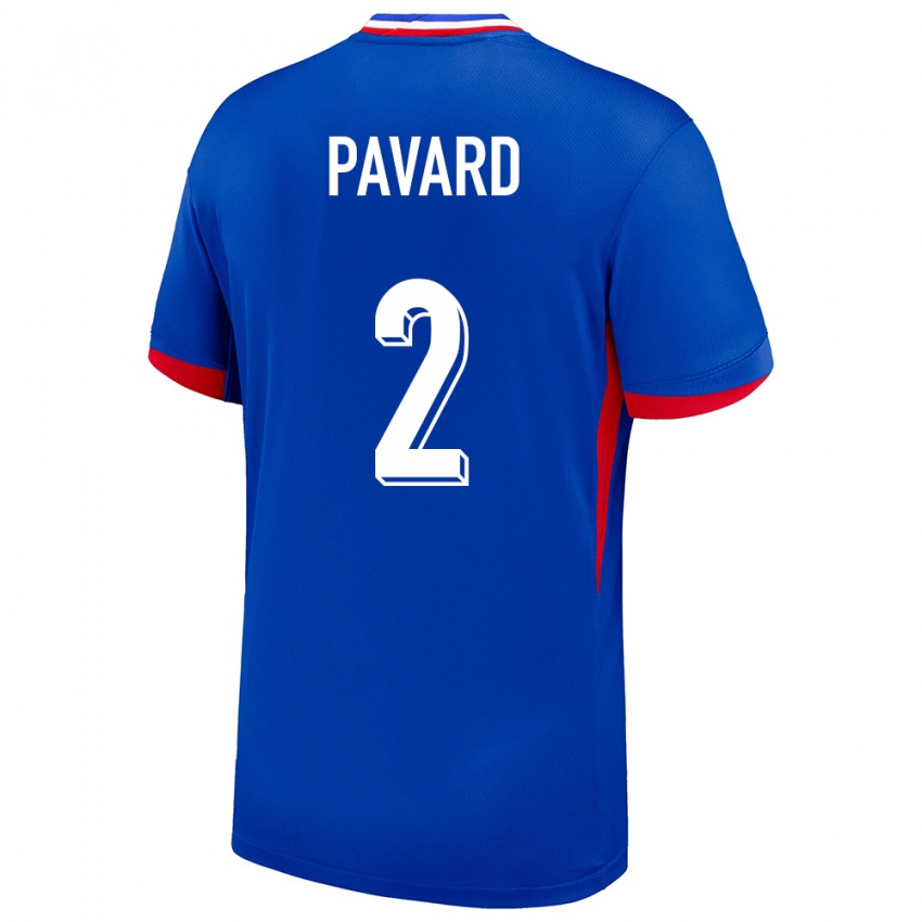 Niño Camiseta Francia Benjamin Pavard #2 Azul 1ª Equipación 24-26 La Camisa Argentina