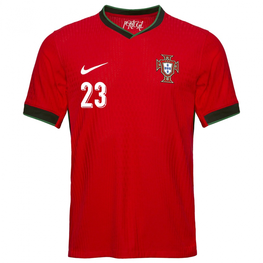 Niño Camiseta Portugal Vitinha #23 Rojo 1ª Equipación 24-26 La Camisa Argentina