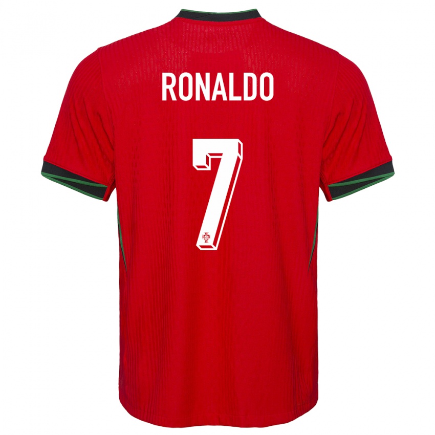 Niño Camiseta Portugal Cristiano Ronaldo #7 Rojo 1ª Equipación 24-26 La Camisa Argentina