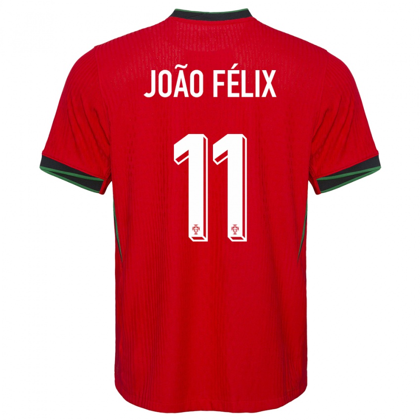 Niño Camiseta Portugal Joao Felix #11 Rojo 1ª Equipación 24-26 La Camisa Argentina