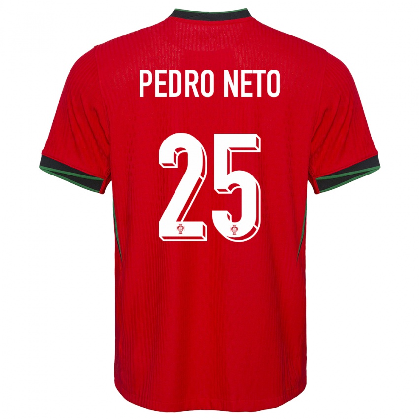 Niño Camiseta Portugal Pedro Neto #25 Rojo 1ª Equipación 24-26 La Camisa Argentina