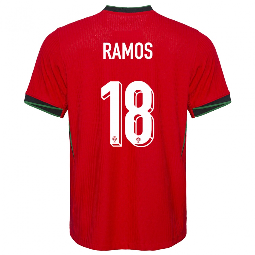 Niño Camiseta Portugal Goncalo Ramos #18 Rojo 1ª Equipación 24-26 La Camisa Argentina