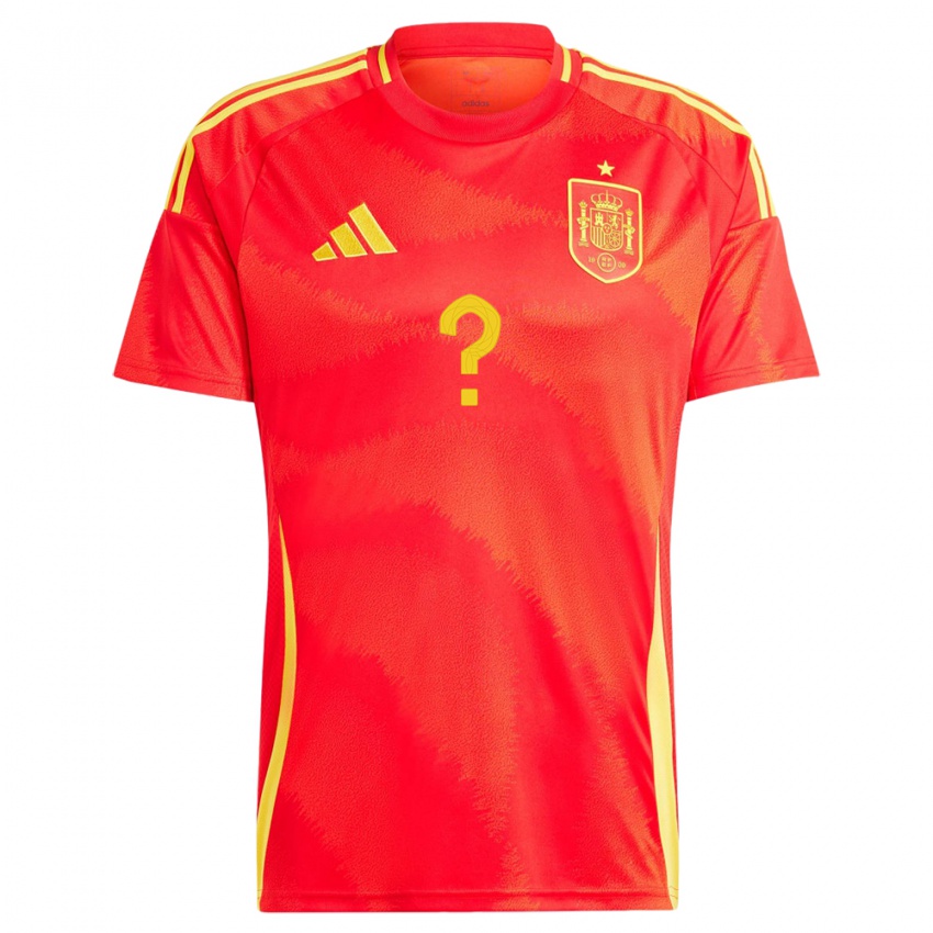 Niño Camiseta España Su Nombre #0 Rojo 1ª Equipación 24-26 La Camisa Argentina