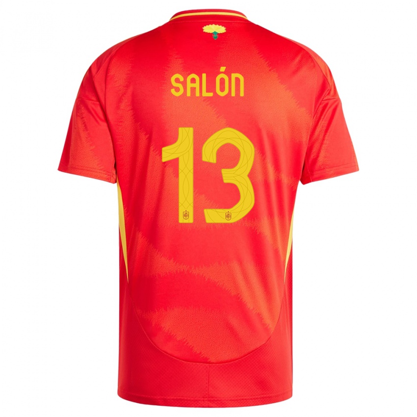 Niño Camiseta España Enith Salon #13 Rojo 1ª Equipación 24-26 La Camisa Argentina