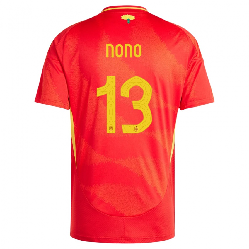 Niño Camiseta España Nono #13 Rojo 1ª Equipación 24-26 La Camisa Argentina