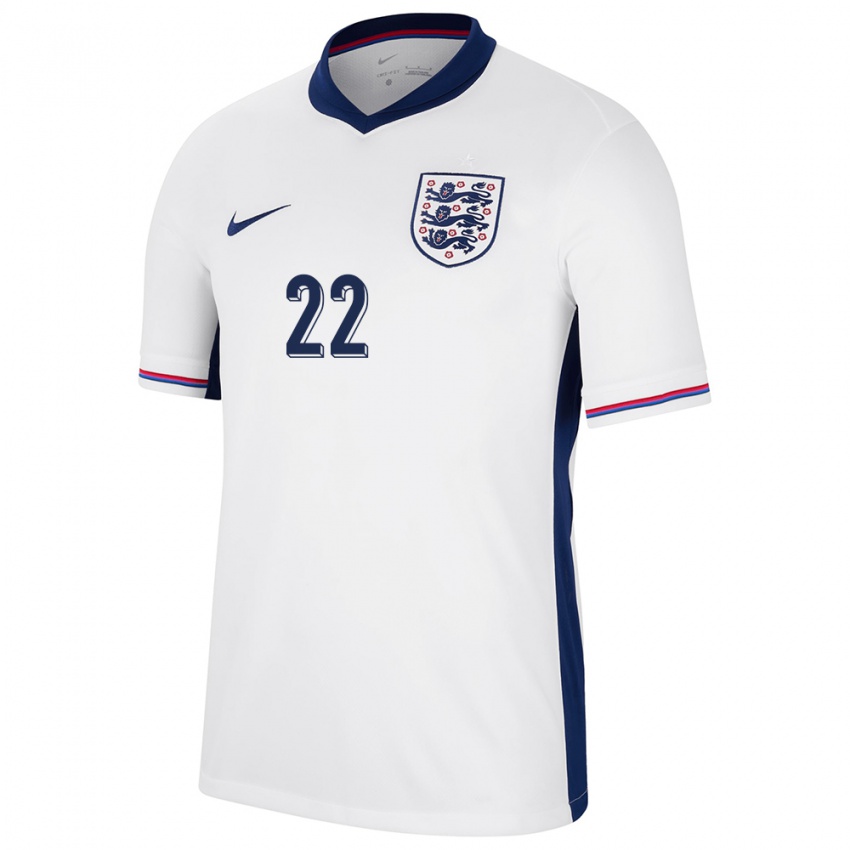 Niño Camiseta Inglaterra James Trafford #22 Blanco 1ª Equipación 24-26 La Camisa Argentina