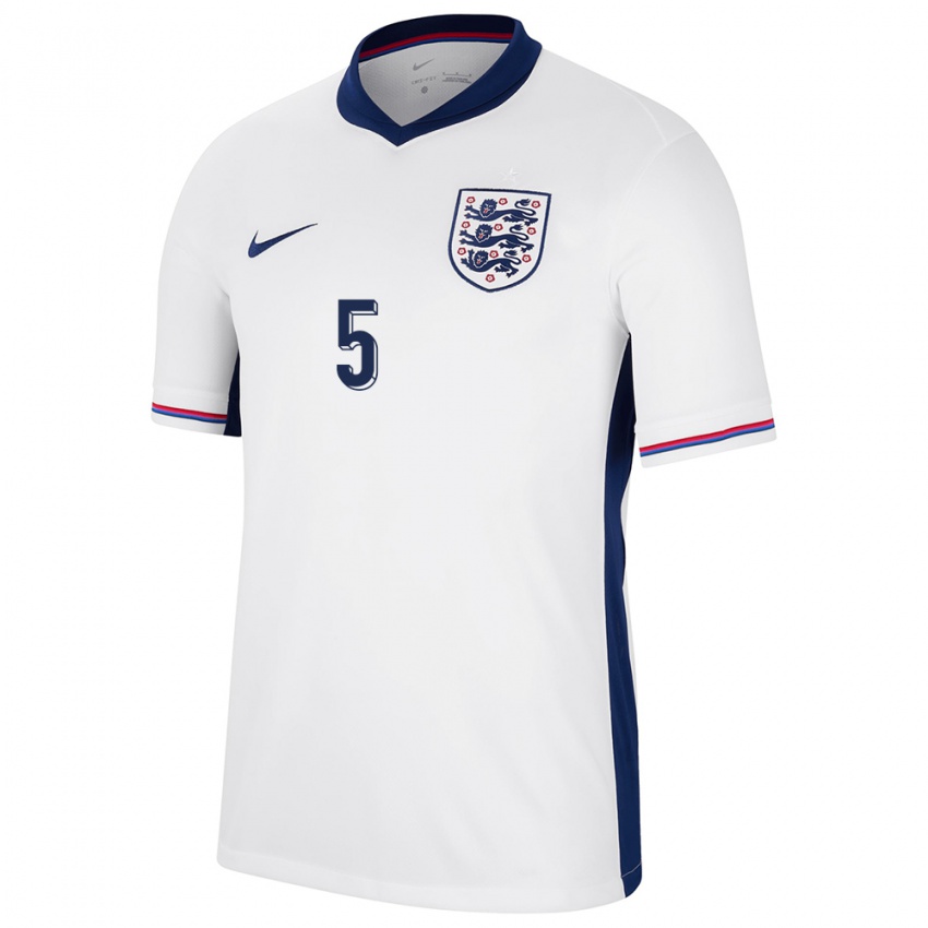 Niño Camiseta Inglaterra John Stones #5 Blanco 1ª Equipación 24-26 La Camisa Argentina